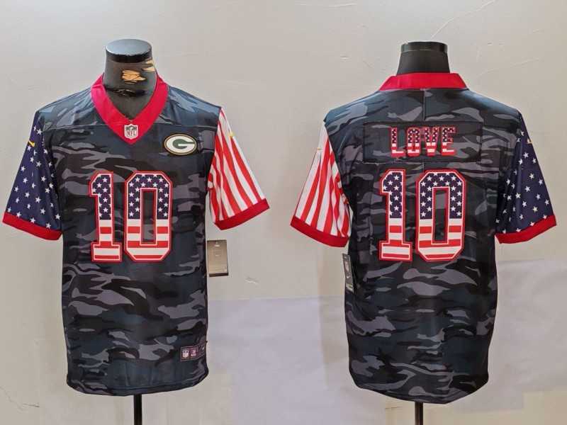 Men's Green Bay Packers #10 Jordan Love Camo USA Flag Limited Stitched Jersey Dzhi,We sell and wholesale Men's Green Bay Packers #10 Jordan Love Camo USA Flag Limited Stitched Jersey Dzhi on line form chian!